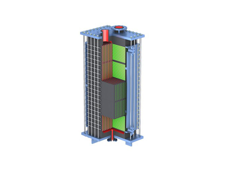 Cubique bloc trou Type échangeur de chaleur Graphite